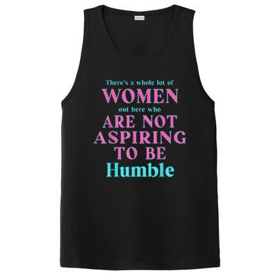 Not Aspiring To Be Humble Kamala Harris Feminist Message PosiCharge Competitor Tank