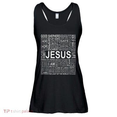 Names And Titles Of Jesus Christian Ladies Essential Flowy Tank