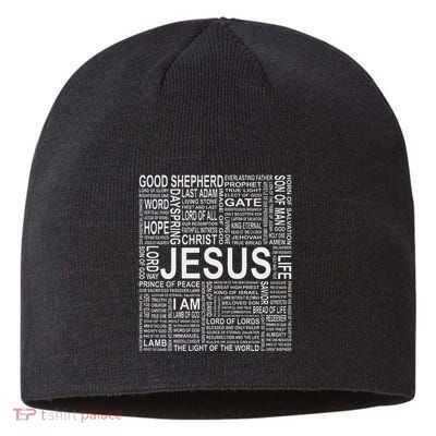 Names And Titles Of Jesus Christian Sustainable Beanie