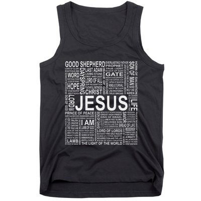 Names And Titles Of Jesus Christian Tank Top