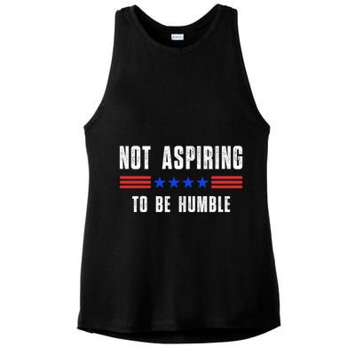 Not Aspiring To Be Humble Ladies PosiCharge Tri-Blend Wicking Tank