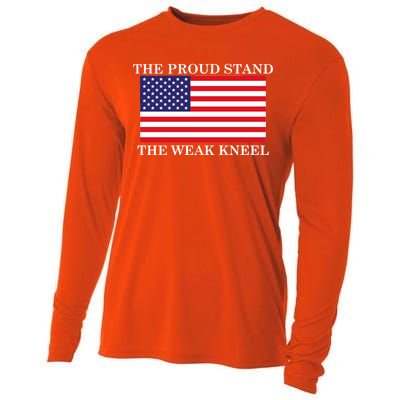 National Anthem The Proud Stand The Weak Kneel Cooling Performance Long Sleeve Crew