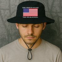 National Anthem The Proud Stand The Weak Kneel Bucket Hat