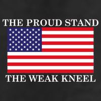 National Anthem The Proud Stand The Weak Kneel Golf Towel