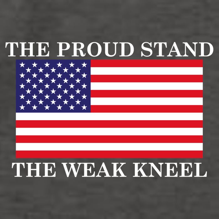 National Anthem The Proud Stand The Weak Kneel Vector Backpack