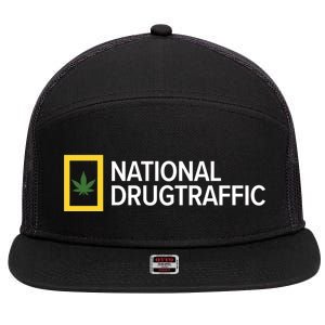 National Drug Traffic Parody Drug 7 Panel Mesh Trucker Snapback Hat