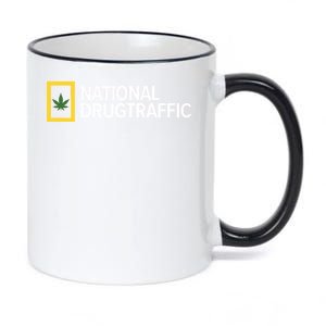 National Drug Traffic Parody Drug 11oz Black Color Changing Mug