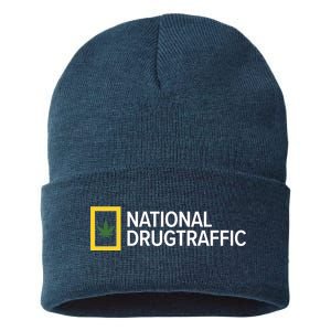 National Drug Traffic Parody Drug Sustainable Knit Beanie