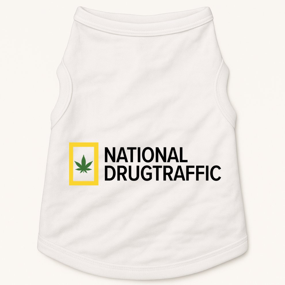 National Drug Traffic Parody Drug Doggie Tank