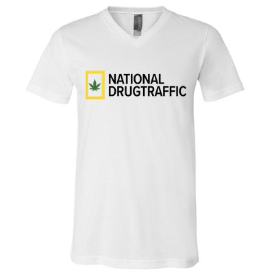 National Drug Traffic Parody Drug V-Neck T-Shirt