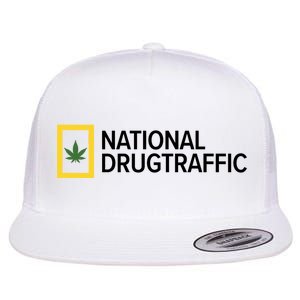 National Drug Traffic Parody Drug Flat Bill Trucker Hat