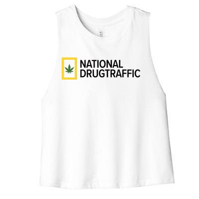 National Drug Traffic Parody Drug Women's Racerback Cropped Tank