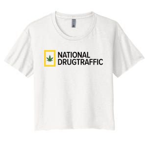 National Drug Traffic Parody Drug Women's Crop Top Tee