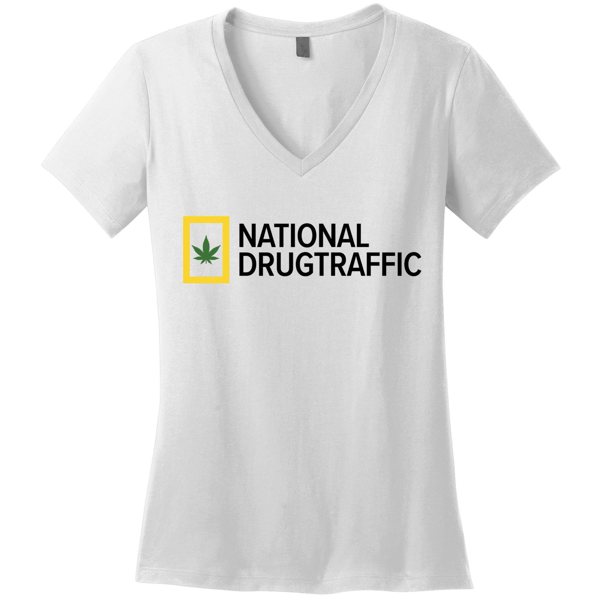 National Drug Traffic Parody Drug Women's V-Neck T-Shirt