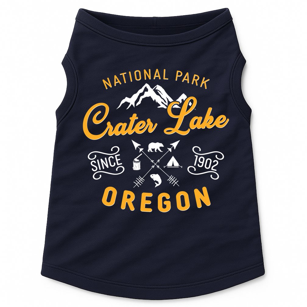 National Park Crater Lake Oregon Since 1902 Doggie Tank