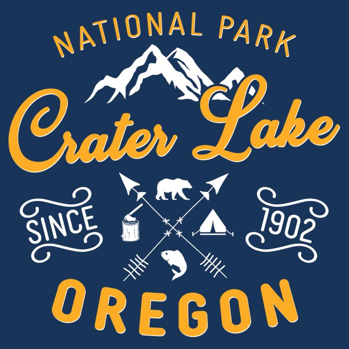 National Park Crater Lake Oregon Since 1902 Beanie