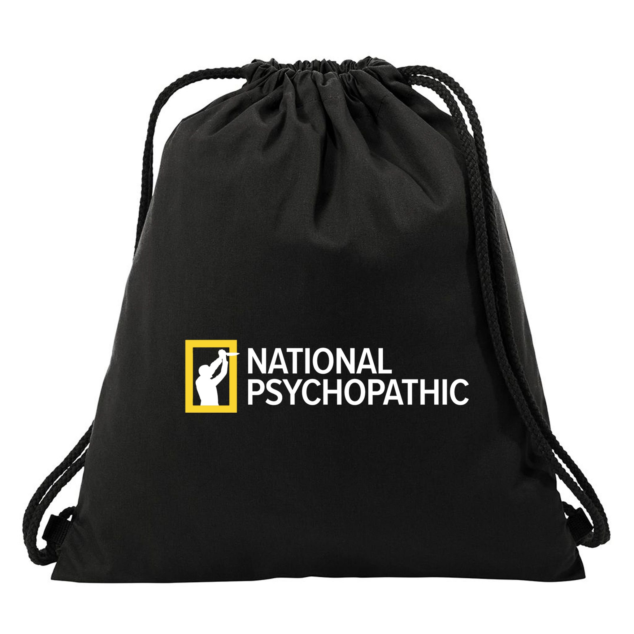 National Psychopathic Drawstring Bag