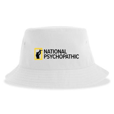 National Psychopathic Sustainable Bucket Hat