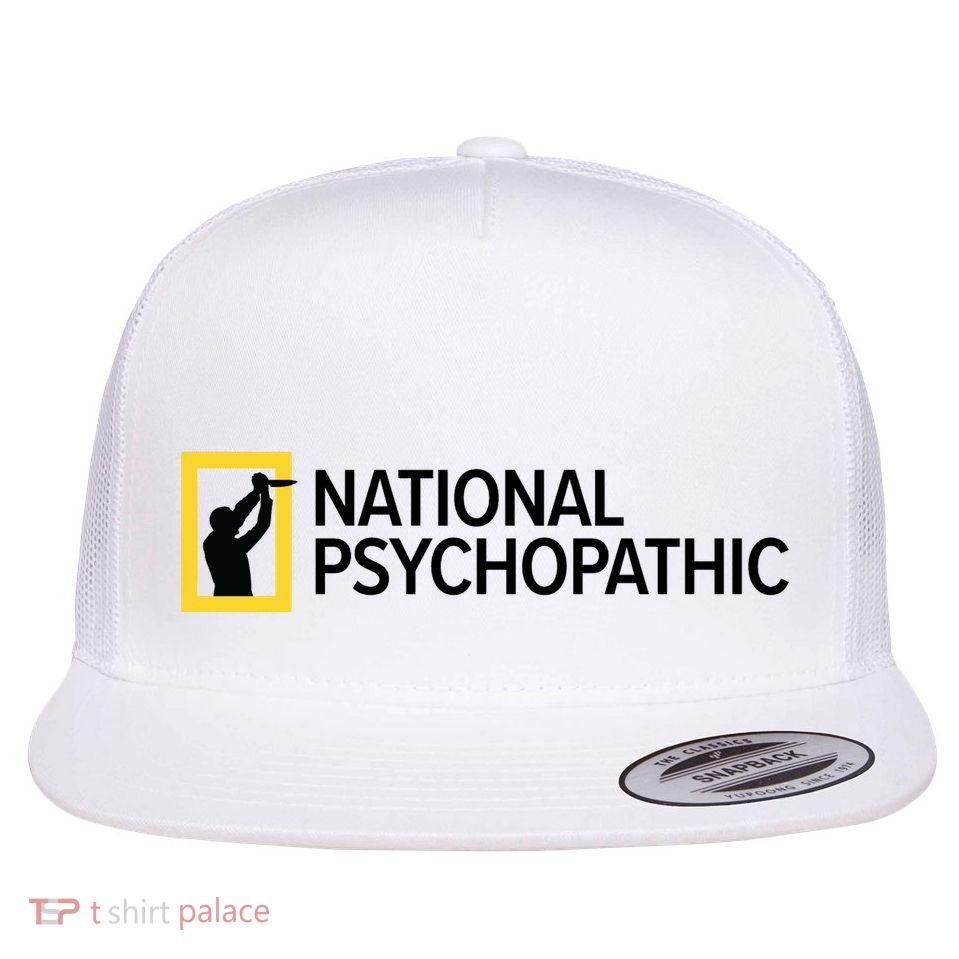 National Psychopathic Flat Bill Trucker Hat