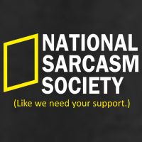 National Sarcasm Society Adult Drive Performance Visor