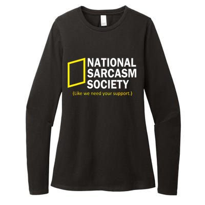 National Sarcasm Society Womens CVC Long Sleeve Shirt