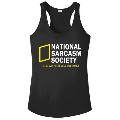 National Sarcasm Society Ladies PosiCharge Competitor Racerback Tank