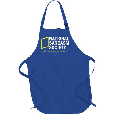 National Sarcasm Society Full-Length Apron With Pockets