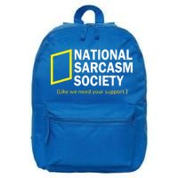 National Sarcasm Society 16 in Basic Backpack