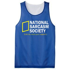 National Sarcasm Society Mesh Reversible Basketball Jersey Tank