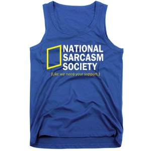 National Sarcasm Society Tank Top