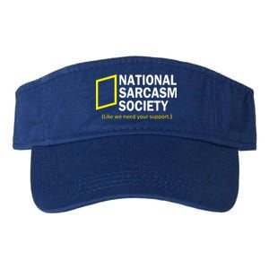 National Sarcasm Society Valucap Bio-Washed Visor