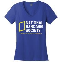 National Sarcasm Society Women's V-Neck T-Shirt