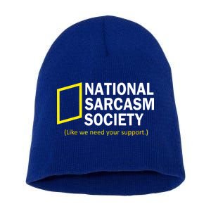 National Sarcasm Society Short Acrylic Beanie