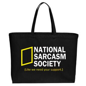 National Sarcasm Society Cotton Canvas Jumbo Tote