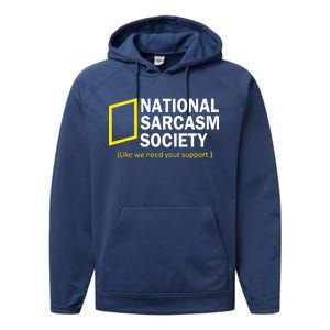 National Sarcasm Society Performance Fleece Hoodie