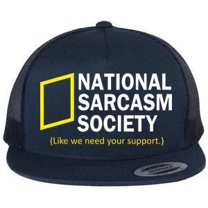 National Sarcasm Society Flat Bill Trucker Hat