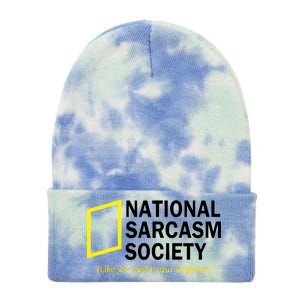 National Sarcasm Society Tie Dye 12in Knit Beanie