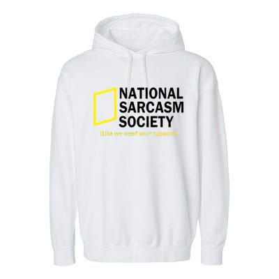 National Sarcasm Society Garment-Dyed Fleece Hoodie