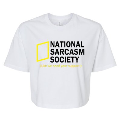 National Sarcasm Society Bella+Canvas Jersey Crop Tee