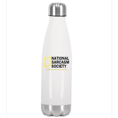 National Sarcasm Society Stainless Steel Insulated Water Bottle