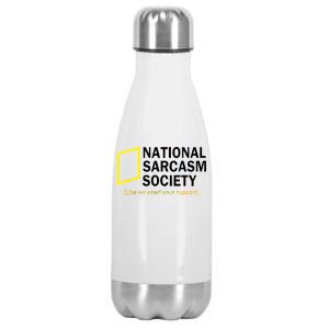 National Sarcasm Society Stainless Steel Insulated Water Bottle