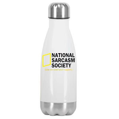 National Sarcasm Society Stainless Steel Insulated Water Bottle