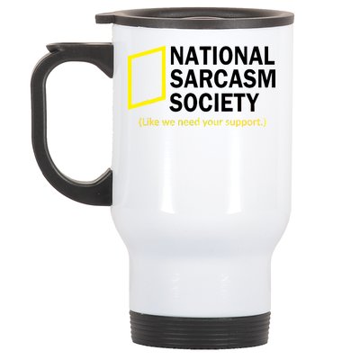 National Sarcasm Society Stainless Steel Travel Mug