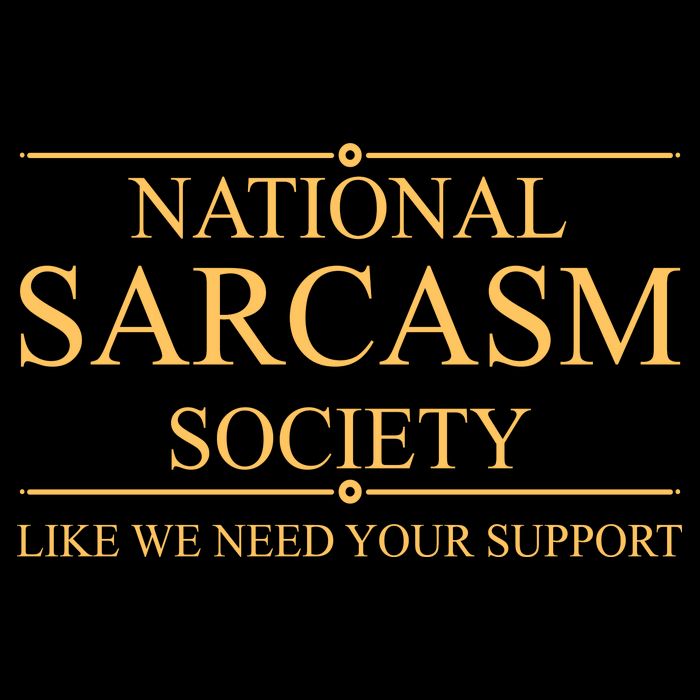 National Sarcasm Society Funny Sarcastic 7-Panel Snapback Hat