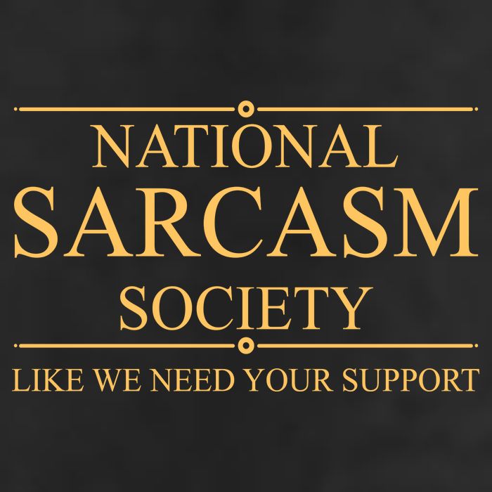 National Sarcasm Society Funny Sarcastic Beanie