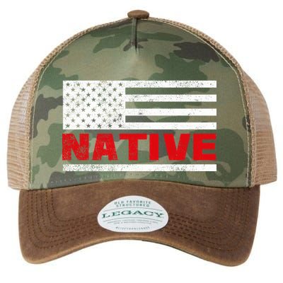 Native American Flag Legacy Tie Dye Trucker Hat