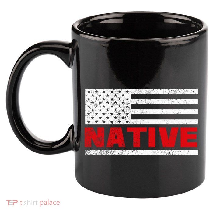 Native American Flag 11oz C Handle Ceramic Mug
