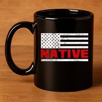Native American Flag 11oz C Handle Ceramic Mug