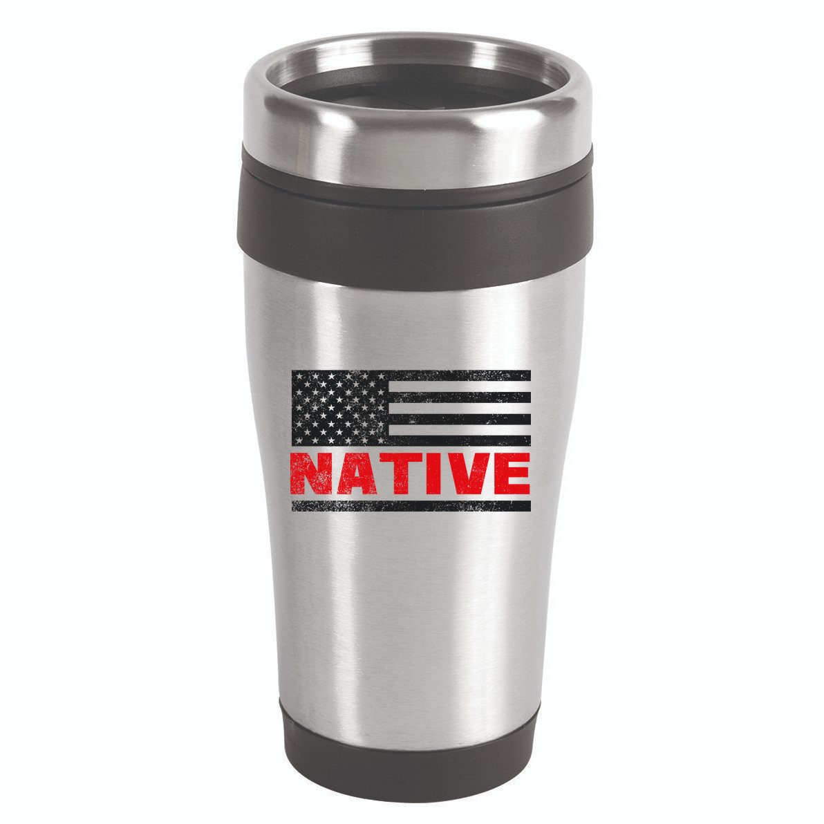 Native American Flag 16oz Travel Tumbler
