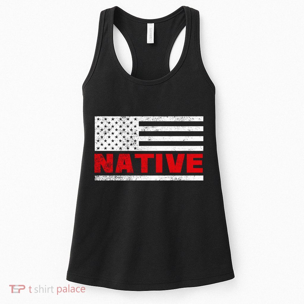 Native American Flag Womens Tank Top